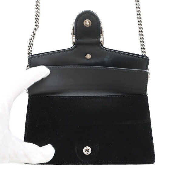 Gucci Dionysus Super Chain Shoulder Bag Velvet Black - Picture 5 of 11